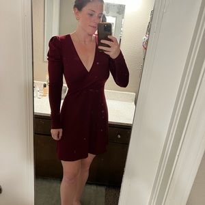 Red Long Sleeve Dress